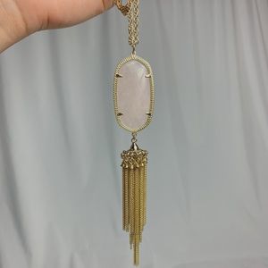 KENDRA SCOTT RAYNE NECKLACE IN MARBLE PINK